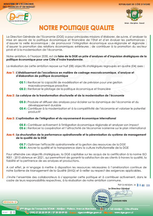 POLITIQUE QUALITE